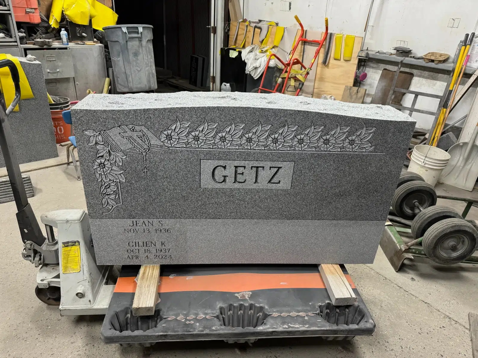 Granite Headstone (local) hand-carved by NJ Headstone Store in NJ — image 5