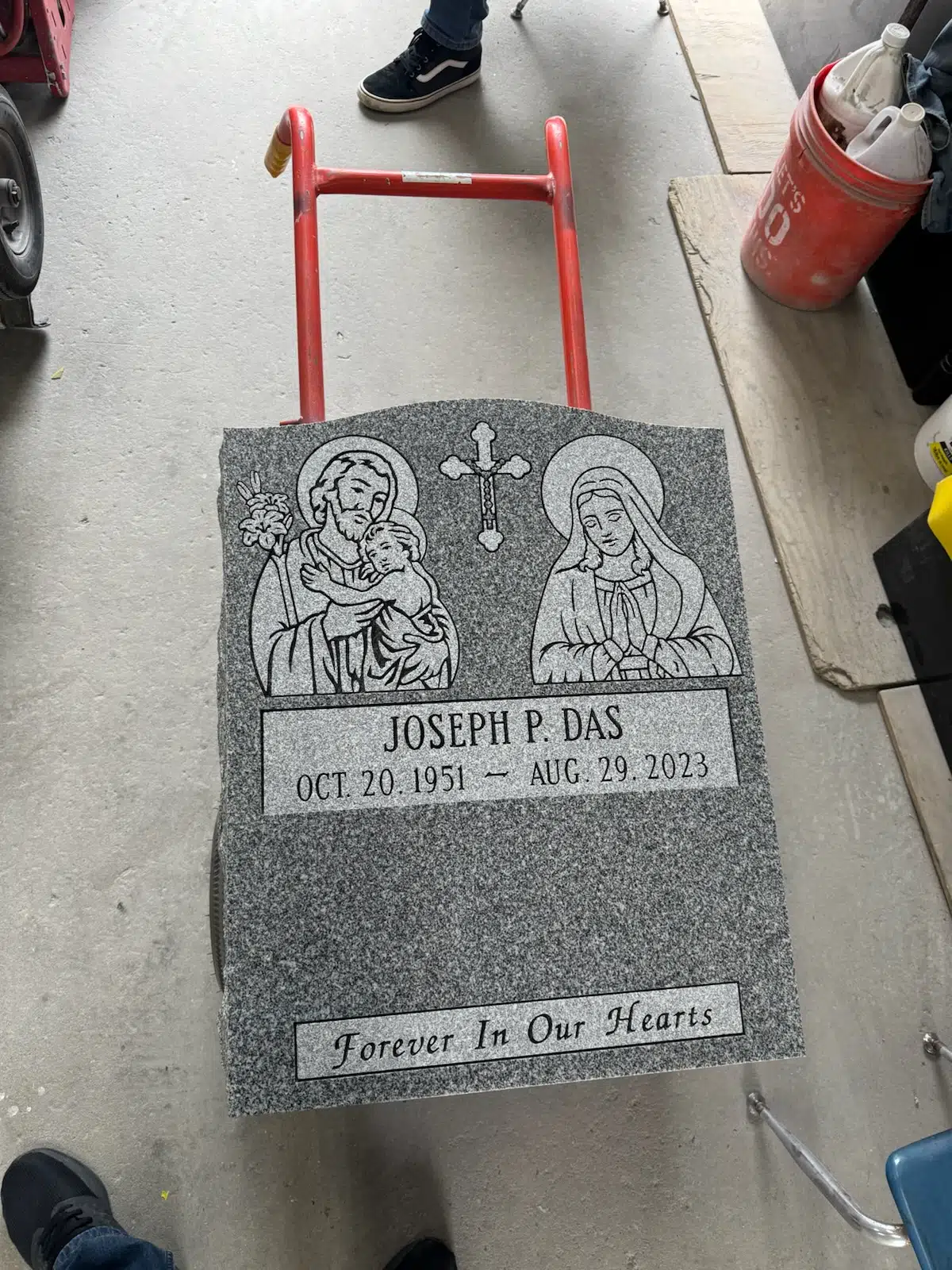 Granite Headstone (local) hand-carved by NJ Headstone Store in NJ — image 9